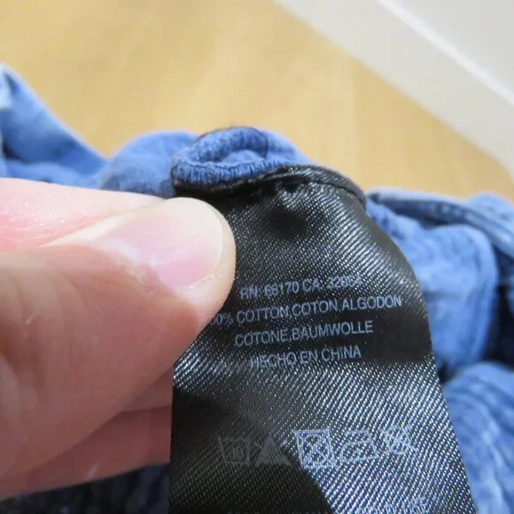 ANTHROPOLOGIE LA BIZ Maronie Relaxed Gauze Shortalls in Light Blue Medium Beachy - Picture 16 of 16